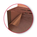 Smead™ TUFF Expanding Wallet, 12 Sections, Elastic Cord Closure, 1/6-Cut Tabs, Letter Size, Redrope (SMD70388) Each