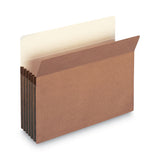Smead™ Recycled Top Tab File Pockets, 5.25" Expansion, Letter Size, Redrope, 10/Box (SMD73206) Box of 10
