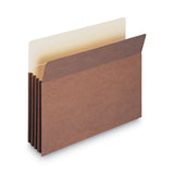 Smead™ Redrope TUFF Pocket Drop-Front File Pockets with Fully Lined Gussets, 3.5" Expansion, Letter Size, Redrope, 10/Box (SMD73380) Pack of 10