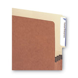 Smead™ Redrope Drop-Front End Tab File Pockets, 3.5" Expansion, Letter Size, Redrope, 10/Box (SMD73624) Pack of 10