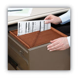 Smead™ TUFF Expanding Open-Top Stadium File, 21 Sections, 1/21-Cut Tabs, Letter Size, Redrope (SMD70425) Each