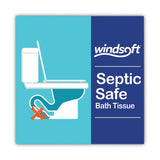 Windsoft® Premium Bath Tissue, Septic Safe, 2-Ply, White, 284 Sheets/Roll, 24 Rolls/Carton (WIN24244) Case of 24