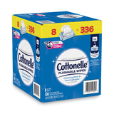 Cottonelle® Flushable Wet Wipes, Flip-Top Pack, 5 x 7.25, White, 42 Sheets/Pack, 8 Packs/Carton (KCM51826) Case of 336