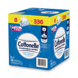 Cottonelle® Flushable Wet Wipes, Flip-Top Pack, 5 x 7.25, White, 42 Sheets/Pack, 8 Packs/Carton (KCM51826) Case of 336