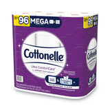 Cottonelle® Ultra ComfortCare Toilet Paper, Soft Tissue, Mega Rolls, Septic Safe, 2-Ply, White, 284 Sheets/Roll, 24 Rolls/Pack (KCM53756PK) Pack of 24