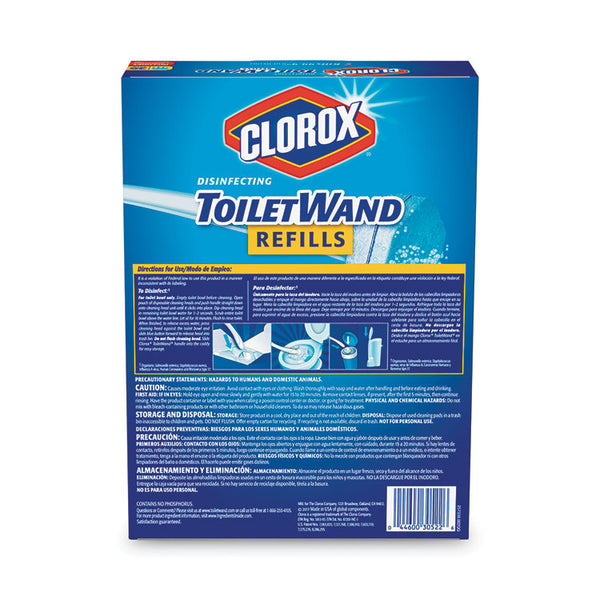 Clorox® Disinfecting ToiletWand Refill Heads, Blue/White, 20/Pack (CLO31049)
