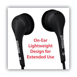 Maxell® EB125 Earbud with MIC, 6 ft Cord, Black (MAX199930) Each