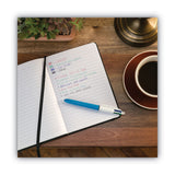 BIC® 4-Color Multi-Function Ballpoint Pen, Retractable, Medium 1 mm, Black/Blue/Green/Red Ink, Blue/White Barrel (BICMM11) Each