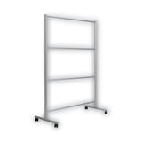 Bi-silque Protector Series Mobile Glass Panel Divider, 80.3 x 22 x 50, Clear/Aluminum (BVCDSP273046) Each