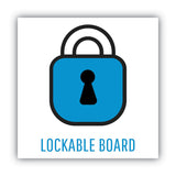 MasterVision® Slim-Line Enclosed Cork Bulletin Board, One Door, 47 x 38, Tan Surface, Aluminum Frame (BVCVT380101150) Each