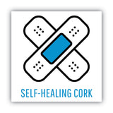 MasterVision® Slim-Line Enclosed Cork Bulletin Board, One Door, 47 x 38, Tan Surface, Aluminum Frame (BVCVT380101150) Each