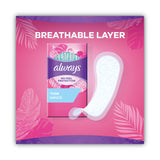 Always® Thin Daily Panty Liners, Regular, 120/Pack (PGC10796PK) Pack of 120