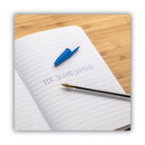 BIC® Cristal Xtra Smooth Ballpoint Pen, Stick, Medium 1 mm, Blue Ink, Clear Barrel, Dozen (BICMS11BE) 1 Dozen