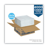 Dixie® All-Purpose Food Wrap, Dry Wax Paper, 14 x 14, White, 1,000 Sheets/Pack, 4 Packs/Carton (DXEGRC1414) Case of 4000