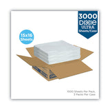 Dixie® All-Purpose Food Wrap, Dry Wax Paper, 15 x 16, White, 1,000 Sheets/Pack, 3 Packs/Carton (DXEGRC1516) Case of 3000
