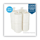 Dixie® Pathways with Soak Proof Shield Heavyweight Paper Bowls, WiseSize, 12 oz, Green/Burgundy, 500/Carton (DXESXB12WS) Case of 500