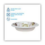 Dixie® Pathways Heavyweight Paper Bowls, 20 oz, White/Green/Burgundy, 125/Pack (DXESX20PATHPK) Pack of 125