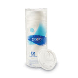 Dixie® White Dome Lid Fits 10 oz to 16 oz Perfectouch Cups, 12 oz to 20 oz Hot Cups, WiseSize, 500/Carton (DXE9542500DXCT) Case of 500