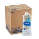 Dixie® PerfecTouch Paper Hot Cups and Lids Combo, 10 oz, Multicolor, 50 Cups/Lids/Pack, 6 Packs/Carton (DXE5310CMB600CT) 6 Packs of 50 Sets