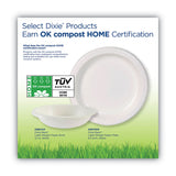 Dixie® Paper Dinnerware, Plates, White, 8.5" dia, 125/Pack (DXEDBP09W) Pack of 125