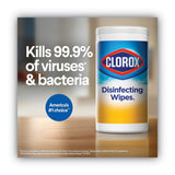 Clorox® Disinfecting Wipes, 1-Ply, 7 x 8, Fresh Scent/Citrus Blend, White, 75/Canister, 3 Canisters/Pack (CLO30208PK) Each