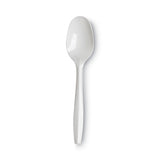 Dixie® Plastic Cutlery, Mediumweight Teaspoons, White, 1,000/Carton (DXEPTM21) Case of 1000