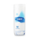 Dixie® Dome Drink-Thru Lids, Fits 10 oz to 16 oz PerfecTouch; 12 oz to 20 oz WiseSize Cup, White, 50/Pack (DXE9542500DXPK) Pack of 50