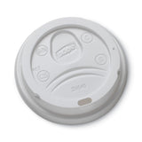 Dixie® Sip-Through Dome Hot Drink Lids, Fits 10 oz Cups, White, 100/Pack (DXEDL9540) Pack of 100