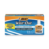 BIC® Wite-Out Quick Dry Correction Fluid, 20 mL Bottle, White, Dozen (BICWOFQD12WE) Case of 12