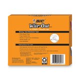 BIC® Wite-Out EZ Correct Correction Tape Value Pack, Non-Refillable, Blue/Orange Applicators, 0.17" x 472", 18/Pack (BICWOTAP18) Pack of 18