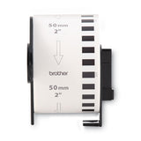 Brother Continuous Paper Label Tape, 2" x 100 ft, Black/White (BRTDK2223) Each