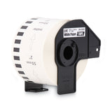 Brother Continuous Paper Label Tape, 2" x 100 ft, Black/White (BRTDK2223) Each