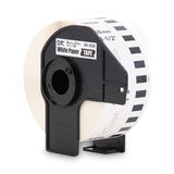 Brother Continuous Paper Label Tape, 1.5" x 100 ft, Black/White (BRTDK2225) Each