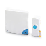 Tatco Wireless Doorbell, Battery Operated, 1.38 x 0.75 x 3.5, Bone (TCO57910) Each