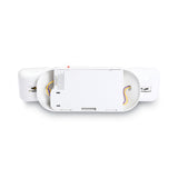 Tatco Swivel Head Twin Beam Emergency Lighting Unit, 12.75w x 4d x 5.5"h, White (TCO70012) Each
