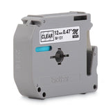 Brother P-Touch® M Series Tape Cartridge for P-Touch Labelers, 0.47" x 26.2 ft, Black on Clear (BRTM131) Each