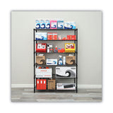 Alera® NSF Certified 6-Shelf Wire Shelving Kit, 48w x 18d x 72h, Black (ALESW664818BL) Each