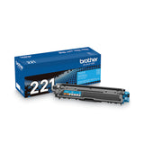 Brother TN221C Toner, 1,400 Page-Yield, Cyan (BRTTN221C) Each