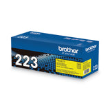 Brother TN223Y Toner, 1,300 Page-Yield, Yellow (BRTTN223Y) Each