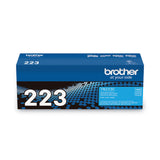 Brother TN223C Toner, 1,300 Page-Yield, Cyan (BRTTN223C) Each