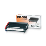 Brother PC-301 Thermal Transfer Print Cartridge, 250 Page-Yield, Black (BRTPC301) Each