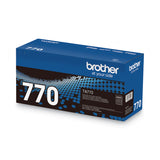 Brother TN770 Super High-Yield Toner, 4,500 Page-Yield, Black (BRTTN770) Each