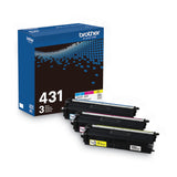 Brother TN4313PK Toner, 1,800 Page-Yield, Cyan/Magenta/Yellow (BRTTN4313PK) Pack of 3
