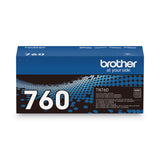 Brother TN760 High-Yield Toner, 3,000 Page-Yield, Black (BRTTN760) Each
