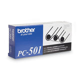 Brother PC-501 Thermal Transfer Print Cartridge, 150 Page-Yield, Black (BRTPC501) Each