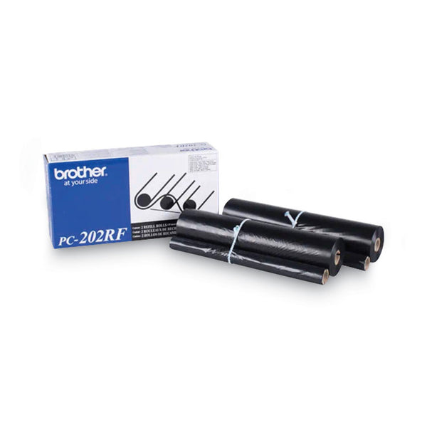 Brother PC-202RF Thermal Transfer Refill Roll, 450 Page-Yield, Black, 2/Pack (BRTPC202RF)