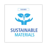 Boardwalk® Bagasse Food Containers, Hinged-Lid, 1-Compartment 6 x 6 x 3.19, White, Sugarcane, 125/Sleeve, 4 Sleeves/Carton (BWKHINGEWF1CM6) Case of 500