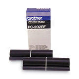 Brother PC-202RF Thermal Transfer Refill Roll, 450 Page-Yield, Black, 2/Pack (BRTPC202RF) Pack of 2