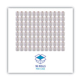 Boardwalk® 2-Ply Toilet Tissue, Standard, Septic Safe, White, 4 x 3, 500 Sheets/Roll, 96 Rolls/Carton (BWK6145) Case of 96