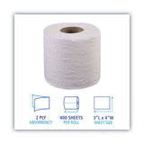 Boardwalk® 2-Ply Toilet Tissue, Septic Safe, White, 400 Sheets/Roll, 96 Rolls/Carton (BWK6144) Case of 96